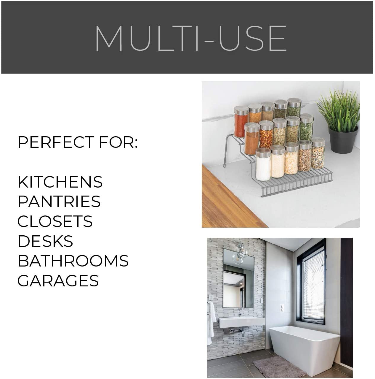 3-Tier Metal Wire Spice Rack